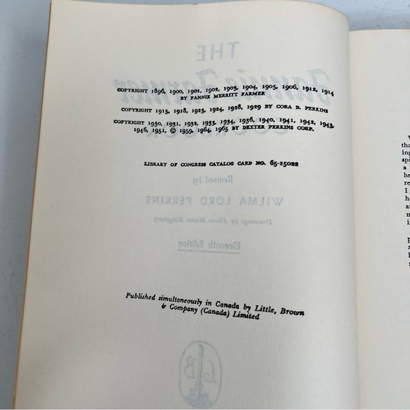 Fannie Farmer Cookbook vintage 11th edition - Picture 5 of 11